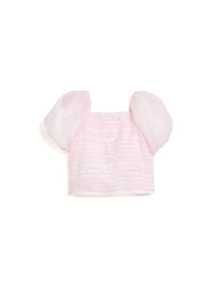 Топ с коротким рукавом-фонарик Emerson abercrombie kids