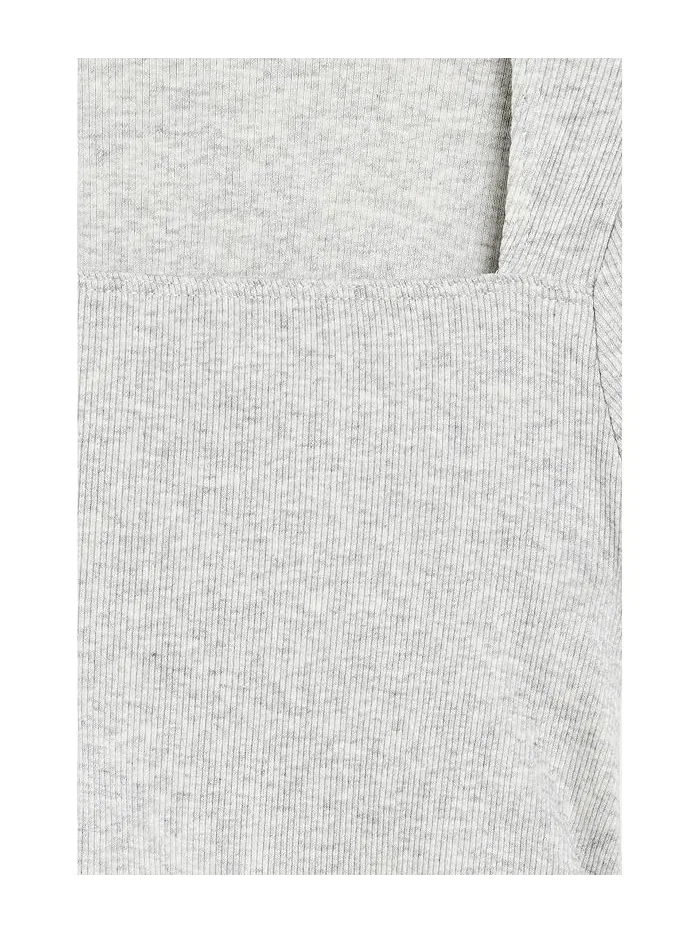 Топ Ava с коротким рукавом Abercrombie Kids — изображение 3 из 3, светлый серый