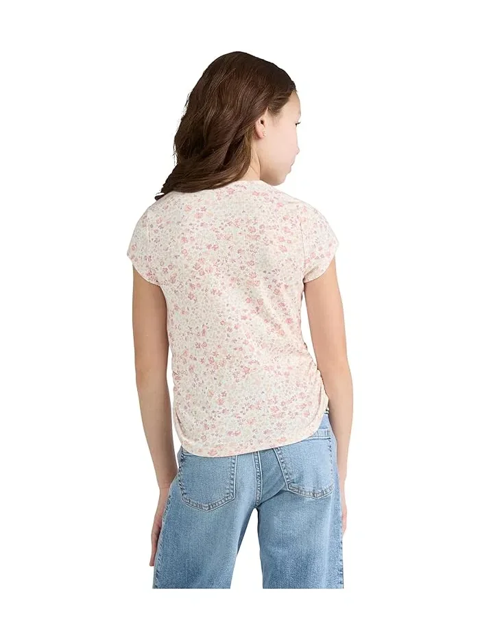 Топ Ava Short Sleeve abercrombie kids — изображение 3 из 3, розовый