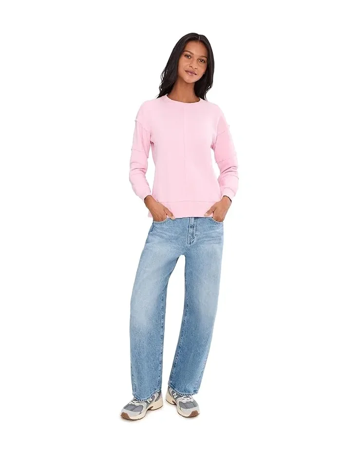 Свитшот оверсайз Long Sleeve Seamed Boxy Mod-o-doc — изображение 2 из 5, розовый