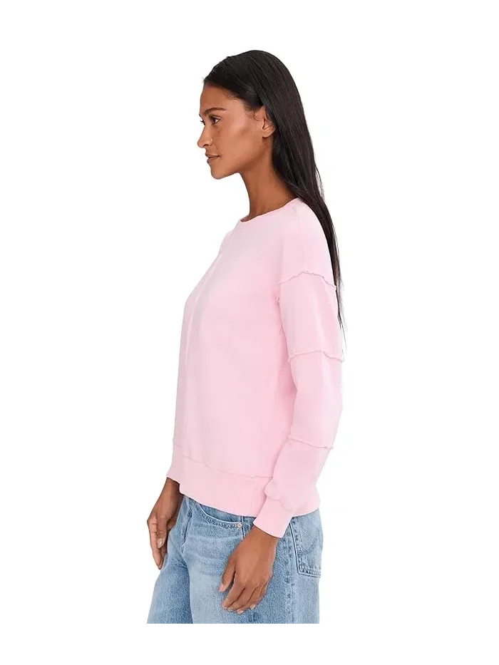 Свитшот оверсайз Long Sleeve Seamed Boxy Mod-o-doc — изображение 3 из 5, розовый