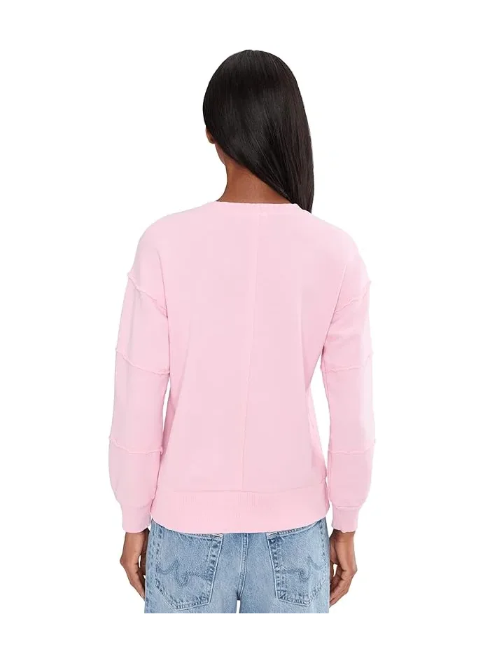 Свитшот оверсайз Long Sleeve Seamed Boxy Mod-o-doc — изображение 4 из 5, розовый