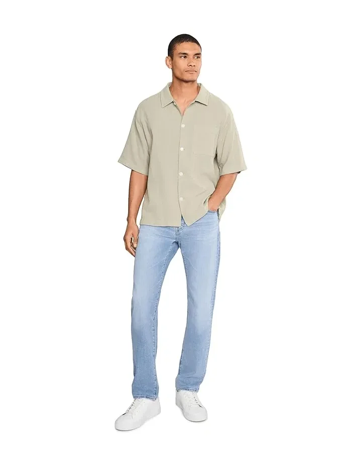 Джинсы slim straight Everett AG Jeans, 18 Years Vienna — изображение 2 из 5, коричневый