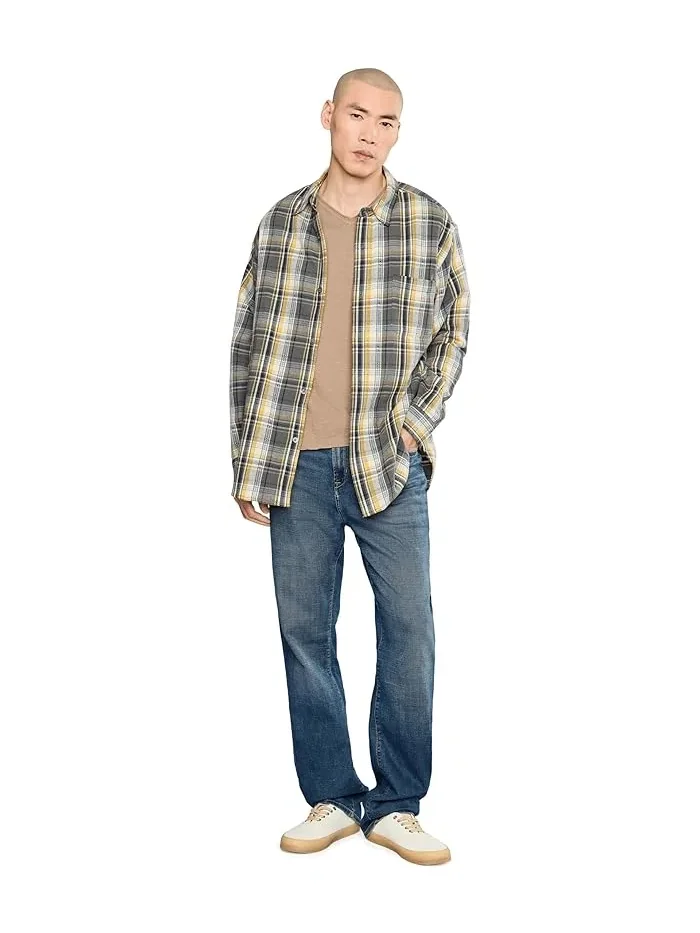 Джинсы Fret Regular Fit John Varvatos — изображение 2 из 5, синий