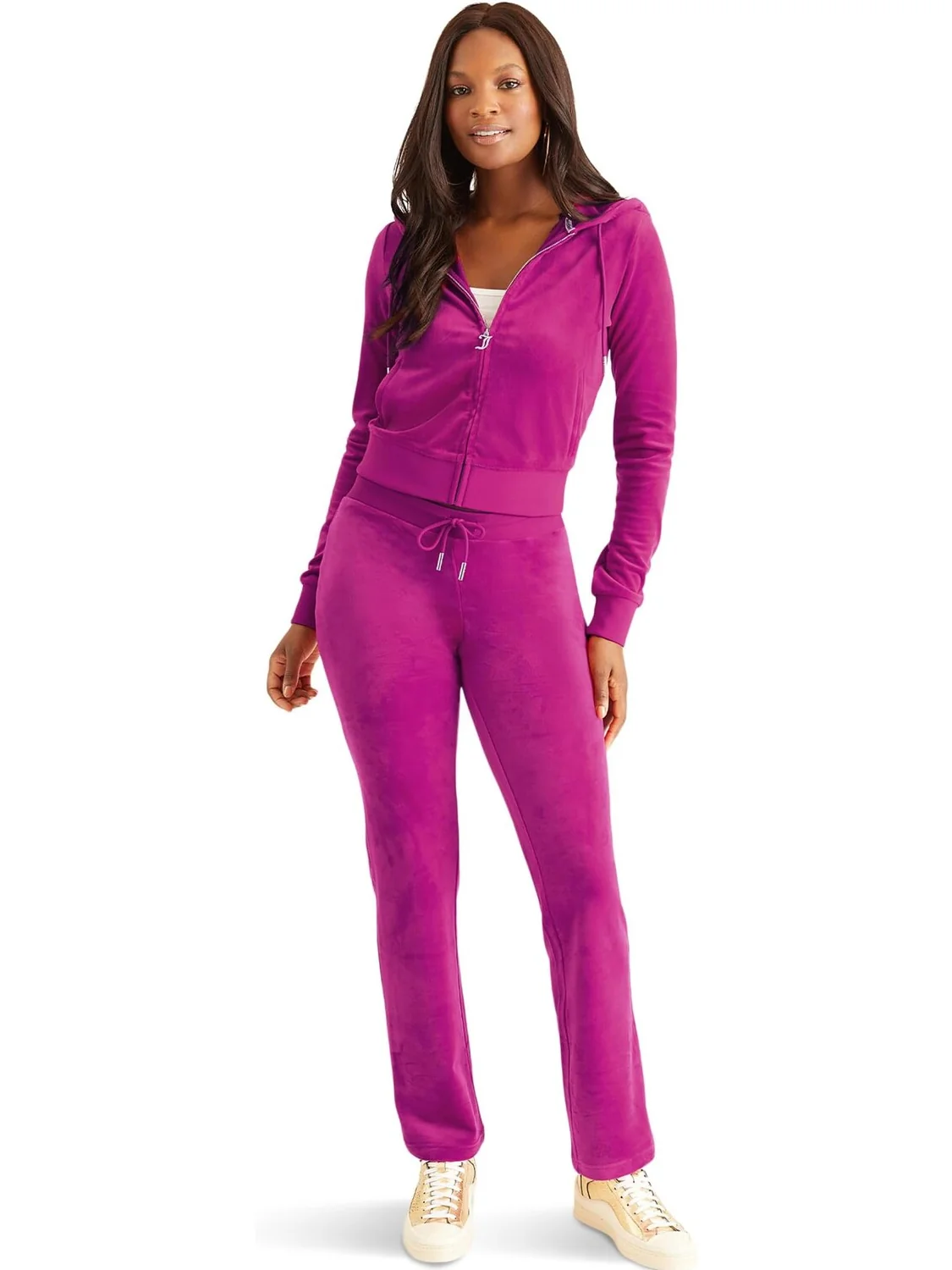 Толстовка C Solid Classic Juicy с украшением на спине Juicy Couture — изображение 3 из 3, синий
