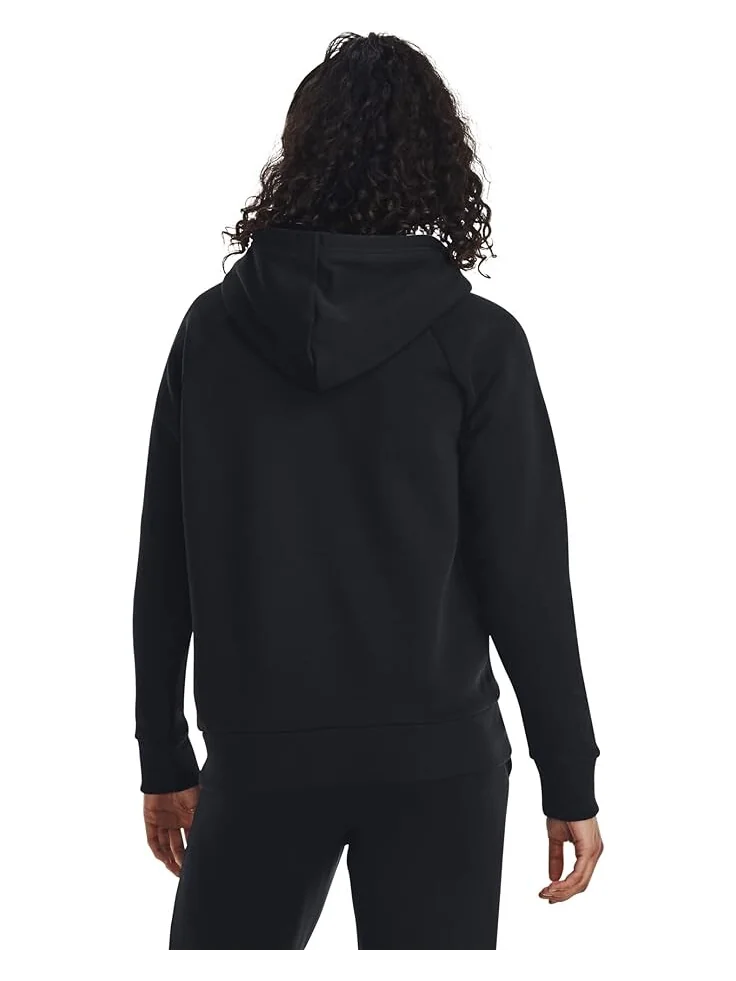 Худи Under Armour Rival Fleece Big Logo — изображение 2 из 3, черный/белый