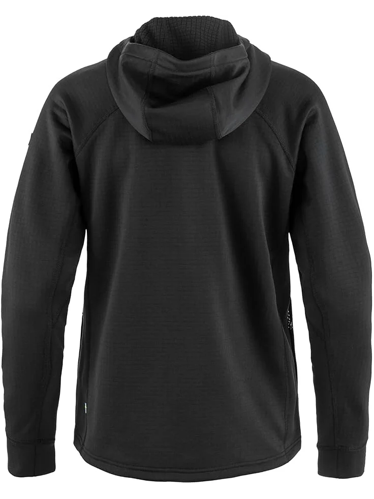 Худи Fjällräven Abisko Grid Fleece Hoodie W — изображение 2 из 2, черный