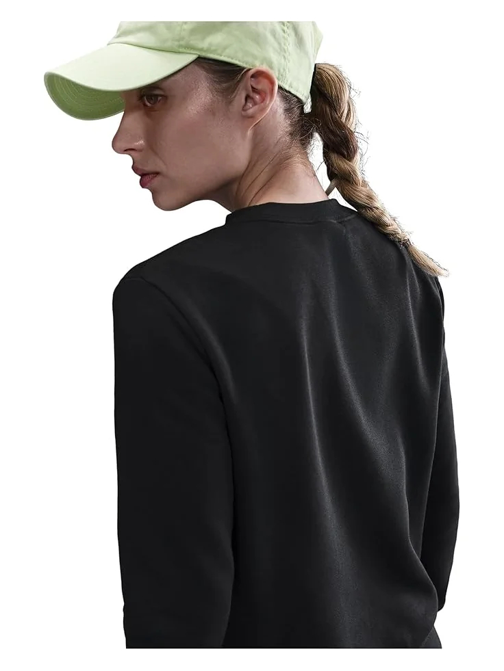Толстовка Nike Sportswear Club Fleece Crew Neck Sweatshirt — изображение 3 из 3, черный/белый