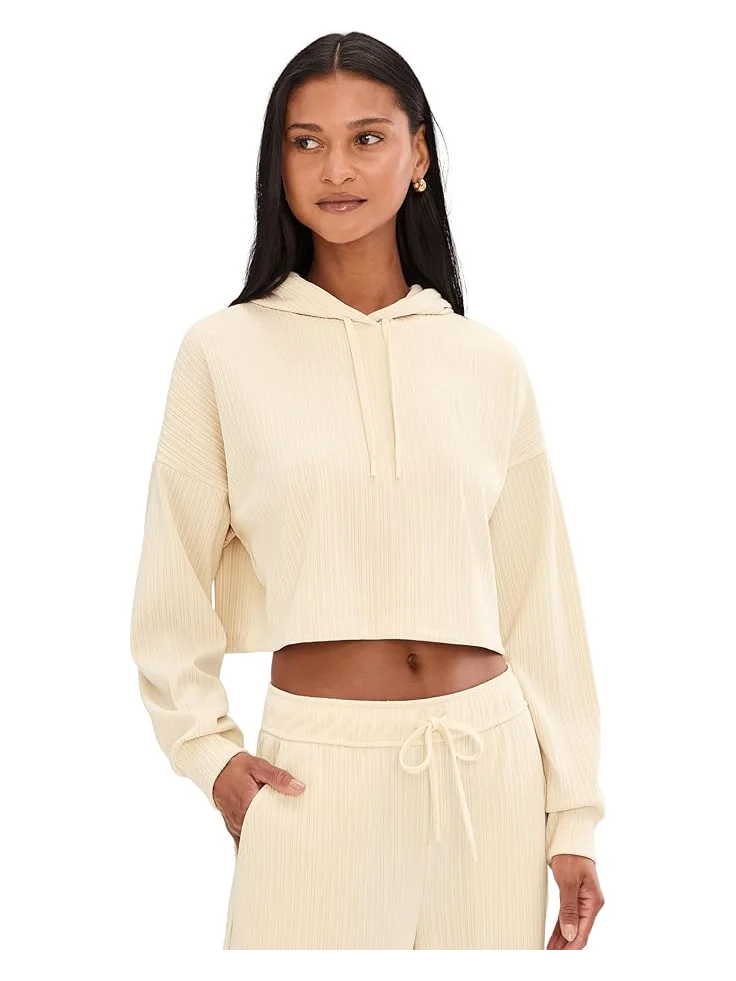 Женский укороченный худи Beyond Yoga Breathe Easy Ribbed