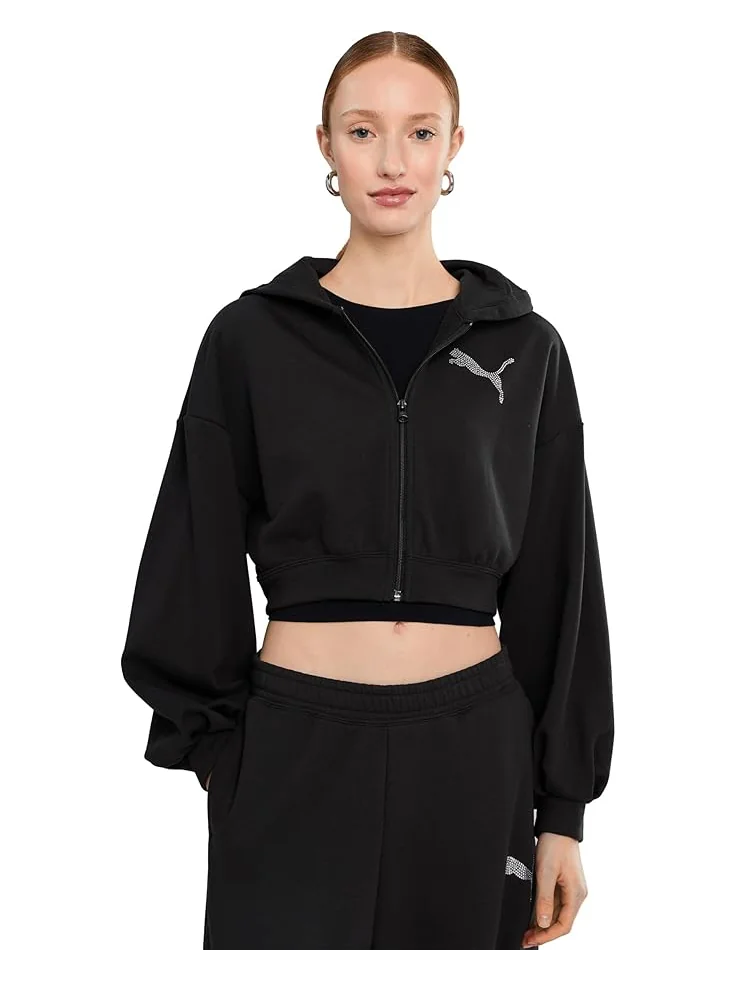 Женский укороченный худи PUMA Essentials Graphics Bedazzled