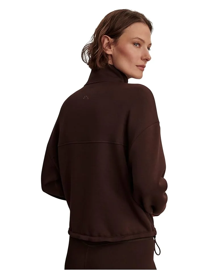 Женский худи Varley Sian Cropped Half Zip Midlayer — изображение 3 из 5, кофейный