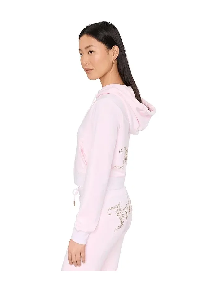 Худи Velour с золотым блеском на спине Juicy Couture — изображение 3 из 5, белый