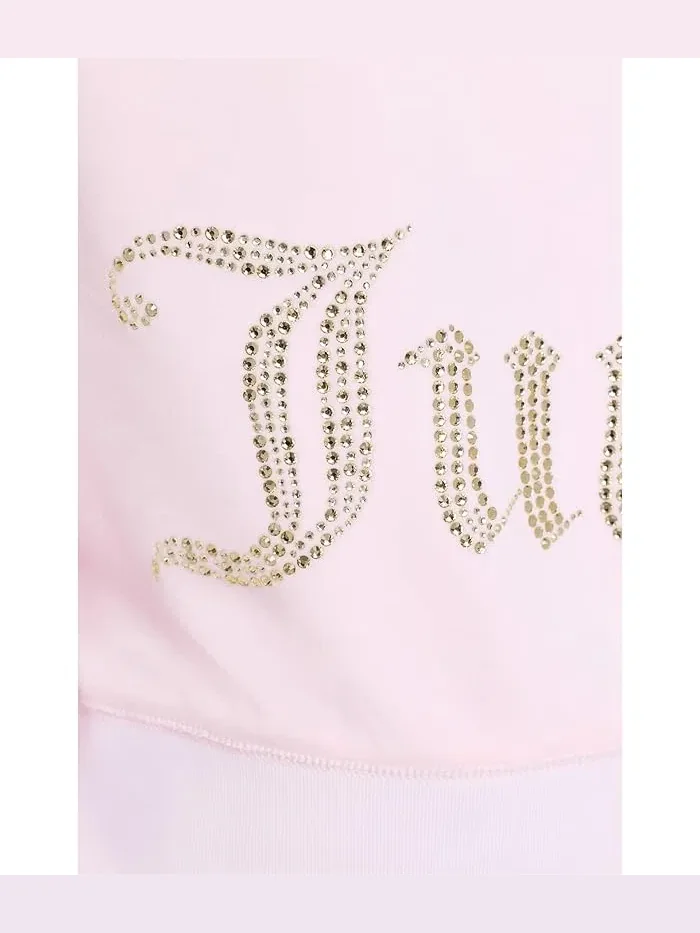 Худи Velour с золотым блеском на спине Juicy Couture — изображение 5 из 5, белый