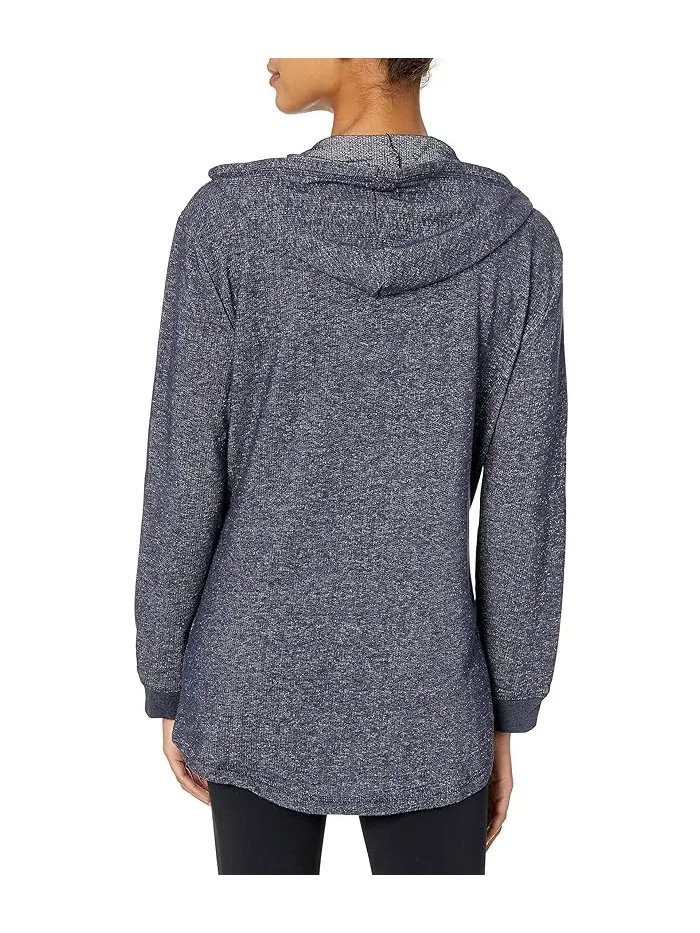 Худи на молнии из футера Slub Jersey Hoodie Hanes — изображение 2 из 2, амарант