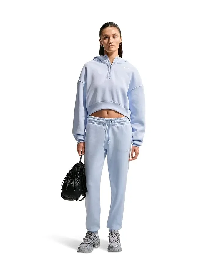 Худи Nike Sportswear Phoenix Fleece Oversized Crop Henley — изображение 2 из 5, синий