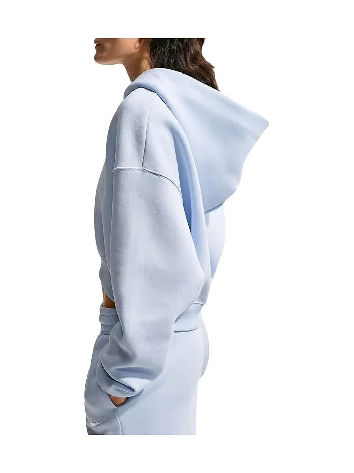 Худи Nike Sportswear Phoenix Fleece Oversized Crop Henley — изображение 4 из 5, синий