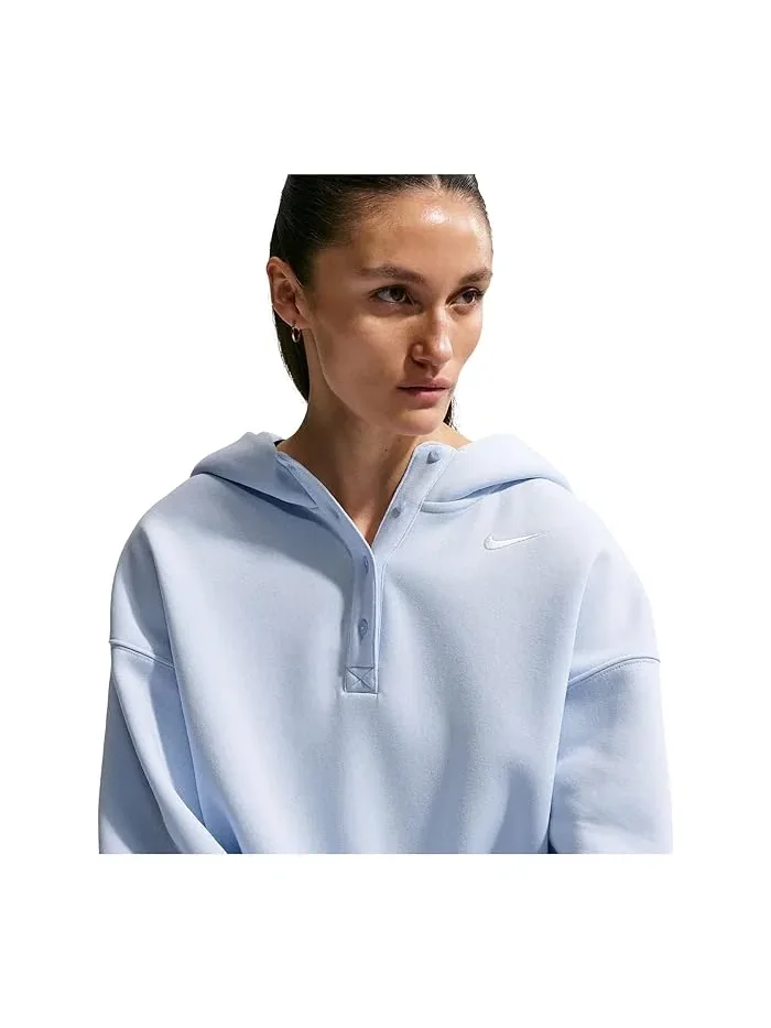 Худи Nike Sportswear Phoenix Fleece Oversized Crop Henley — изображение 5 из 5, синий