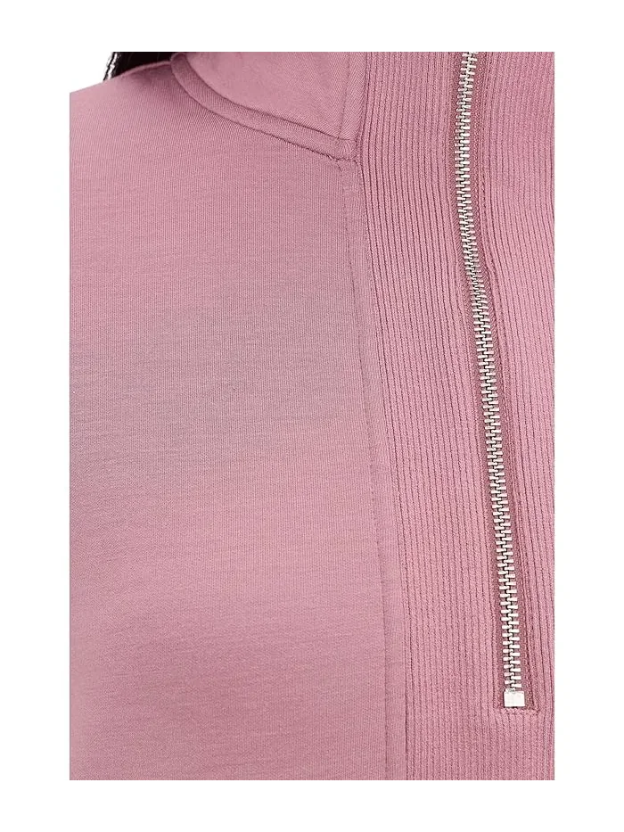 Худи Varley Molly Half Zip Longline — изображение 5 из 5, сиреневый