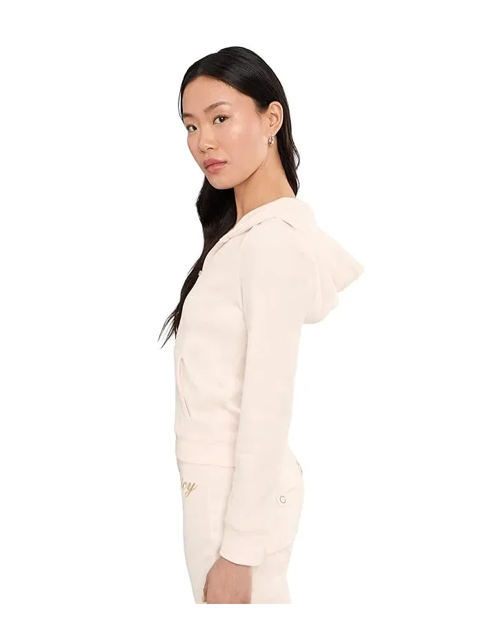 Худи Heritage Track Jacket с контрастным кантом Juicy Couture — изображение 3 из 5, белый