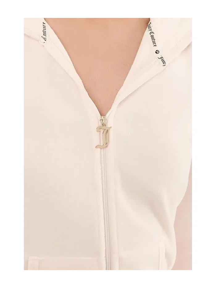Худи Heritage Track Jacket с контрастным кантом Juicy Couture — изображение 5 из 5, белый