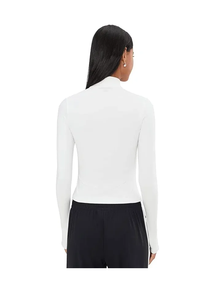 Худи Splits59 Stevie Active Rib Half Zip Waist Length — изображение 4 из 5, белый