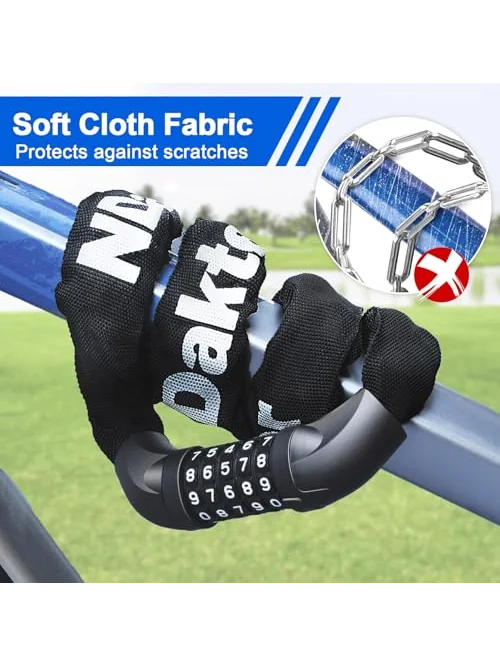 NDakter Bike Lock цепь 5-значный код — изображение 5 из 6, черный