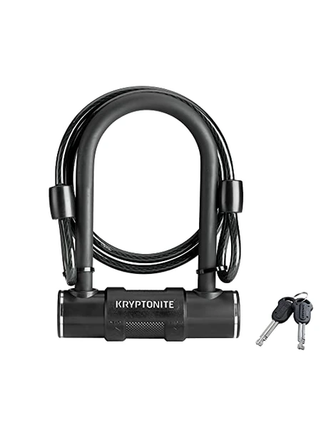 Kryptonite Bike U-Lock велозамок U-образный с тросом — черный