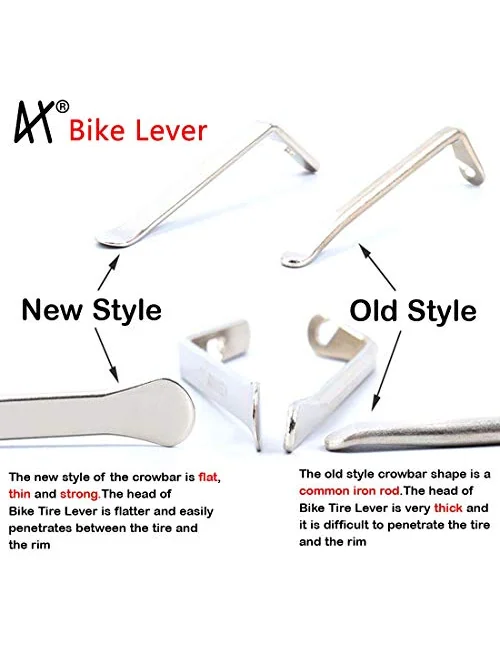 Premium Bicycle Tire Lever монтажки 3 шт нержавеющая сталь — изображение 3 из 6, серебристый