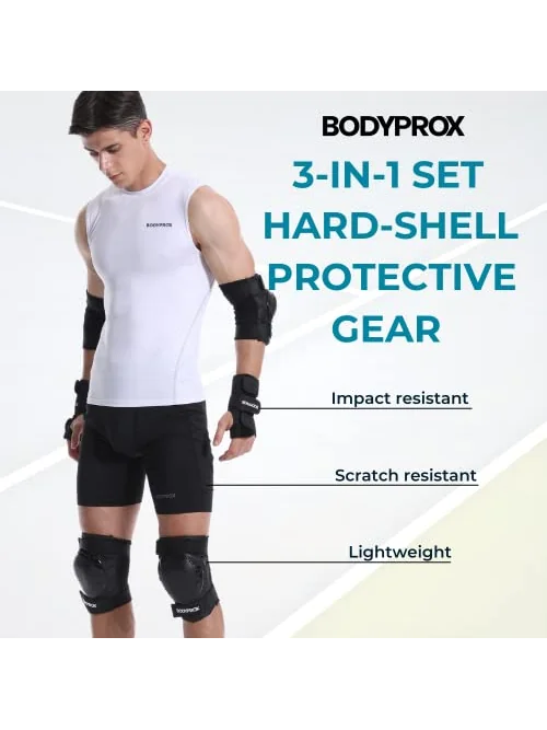 Комплект защиты Bodyprox: наколенники, налокотники и напульсники — 2