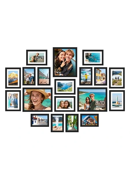 upsimples набор из 19 фоторамок для коллажа на стену, разные размеры