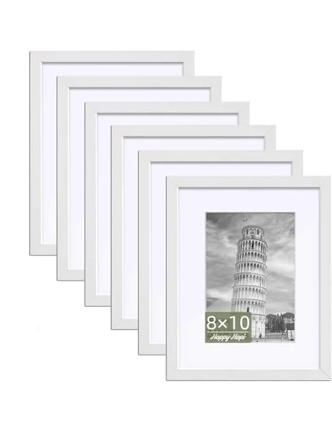 Набор фоторамок HappyHapi 8x10, 6 шт., белые — изображение 1 из 6, белый
