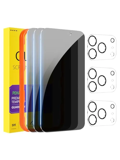 PEHAEL защитное стекло для iPhone 17 Pro Max с защитой камеры, 3+3 шт. — изображение 1 из 7, мультиколор