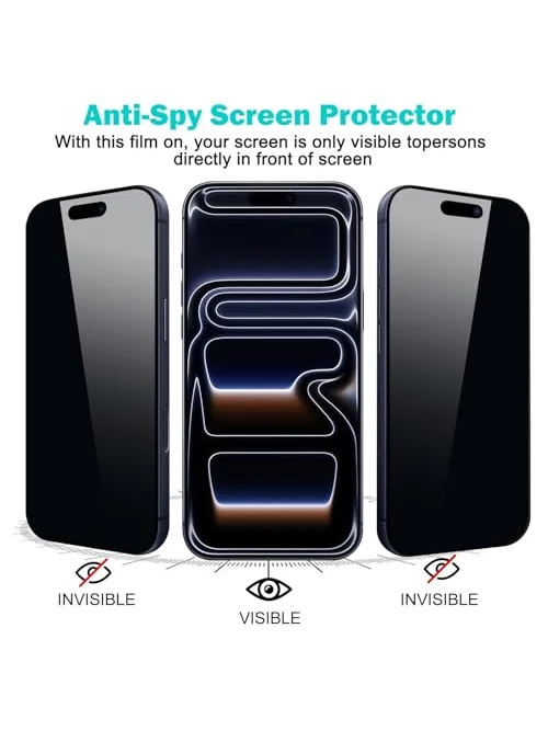 PEHAEL защитное стекло для iPhone 17 Pro Max с защитой камеры, 3+3 шт. — изображение 4 из 7, мультиколор