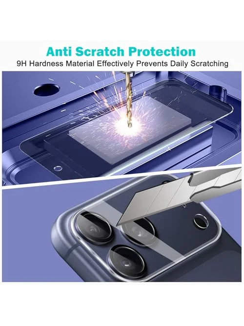 PEHAEL защитное стекло для iPhone 17 Pro Max с защитой камеры, 3+3 шт. — изображение 6 из 7, мультиколор