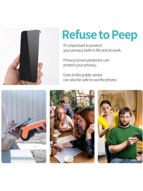 PEHAEL защитное стекло для iPhone 17 Pro Max с защитой камеры, 3+3 шт. — изображение 7 из 7, мультиколор