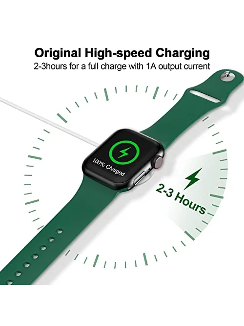 Кабель зарядки Apple Watch магнитный 3.3FT — изображение 3 из 6, белый