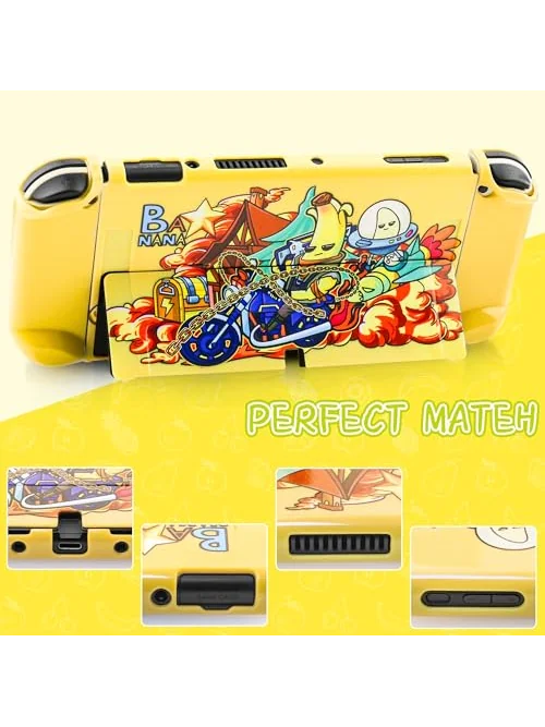 FUNDIARY чехол жёлтый для Nintendo Switch OLED с аксессуарами — 5