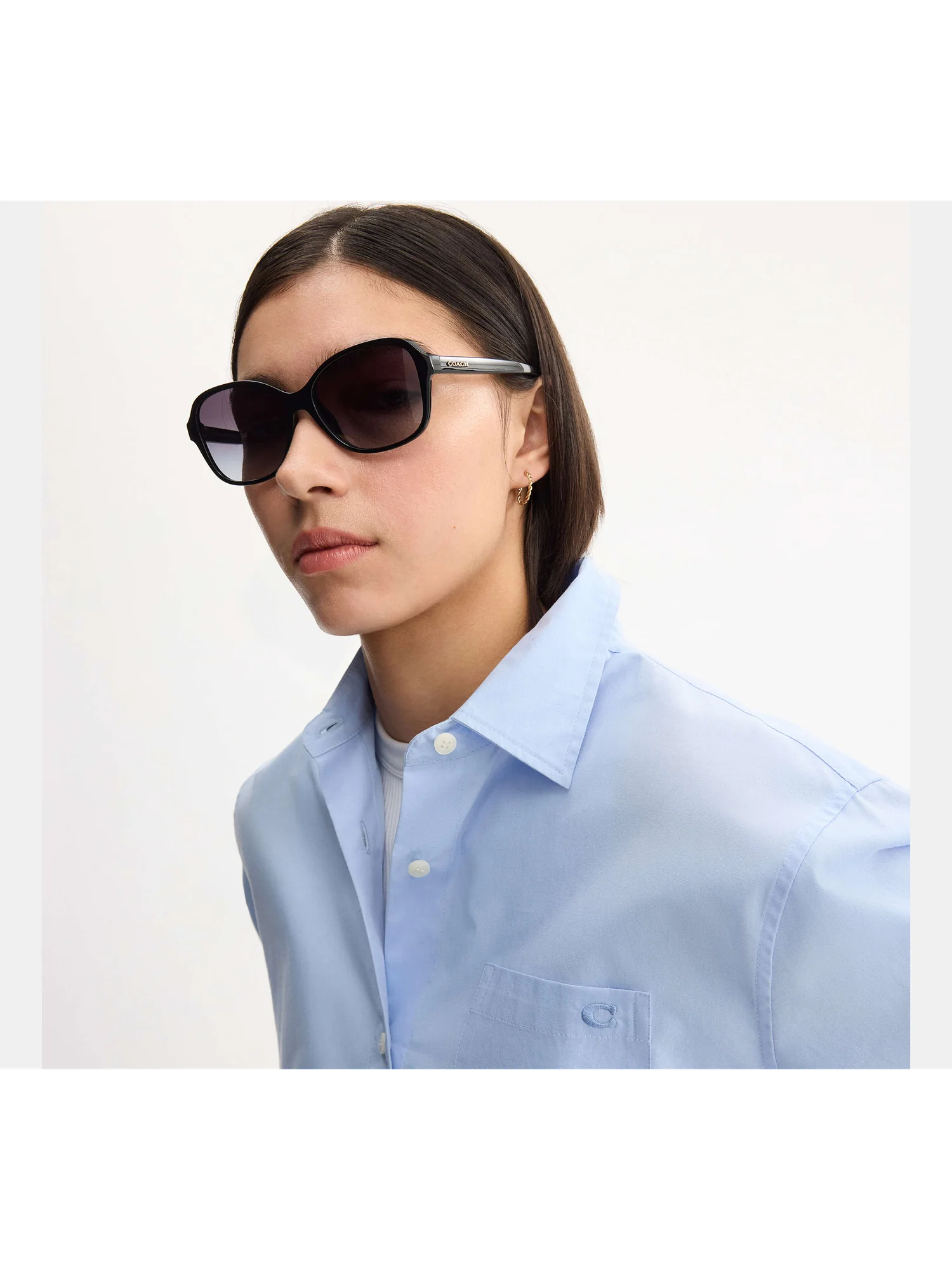 Овальные солнцезащитные очки Coach — 12