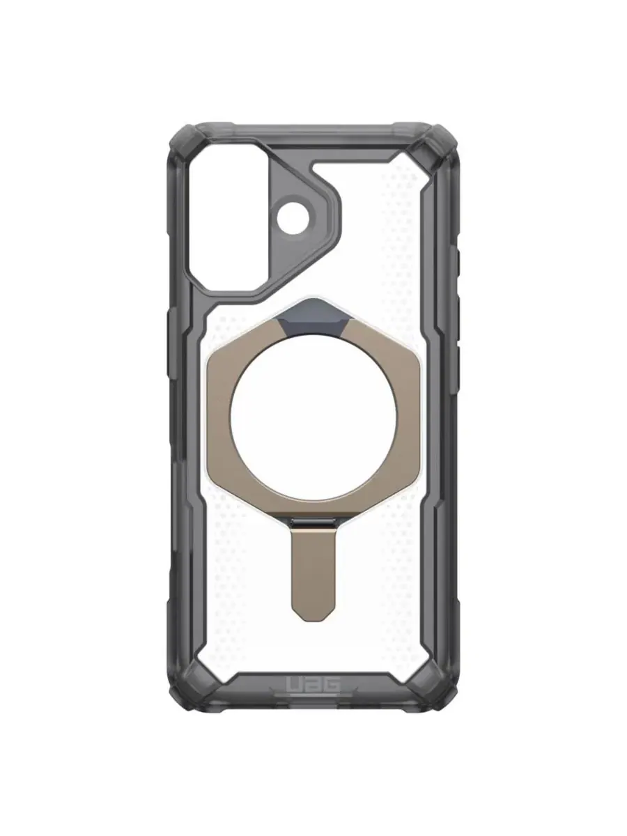 Чехол для iPhone 17 с металлической подставкой и MagSafe, модель Plasma XTE URBAN ARMOR GEAR — изображение 1 из 6, серый