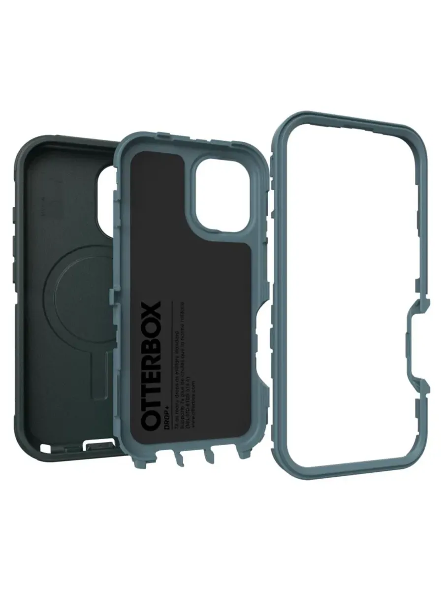 Защитный чехол Defender Series Pro для MagSafe для Apple iPhone 16, OtterBox — изображение 4 из 5, темный зеленый