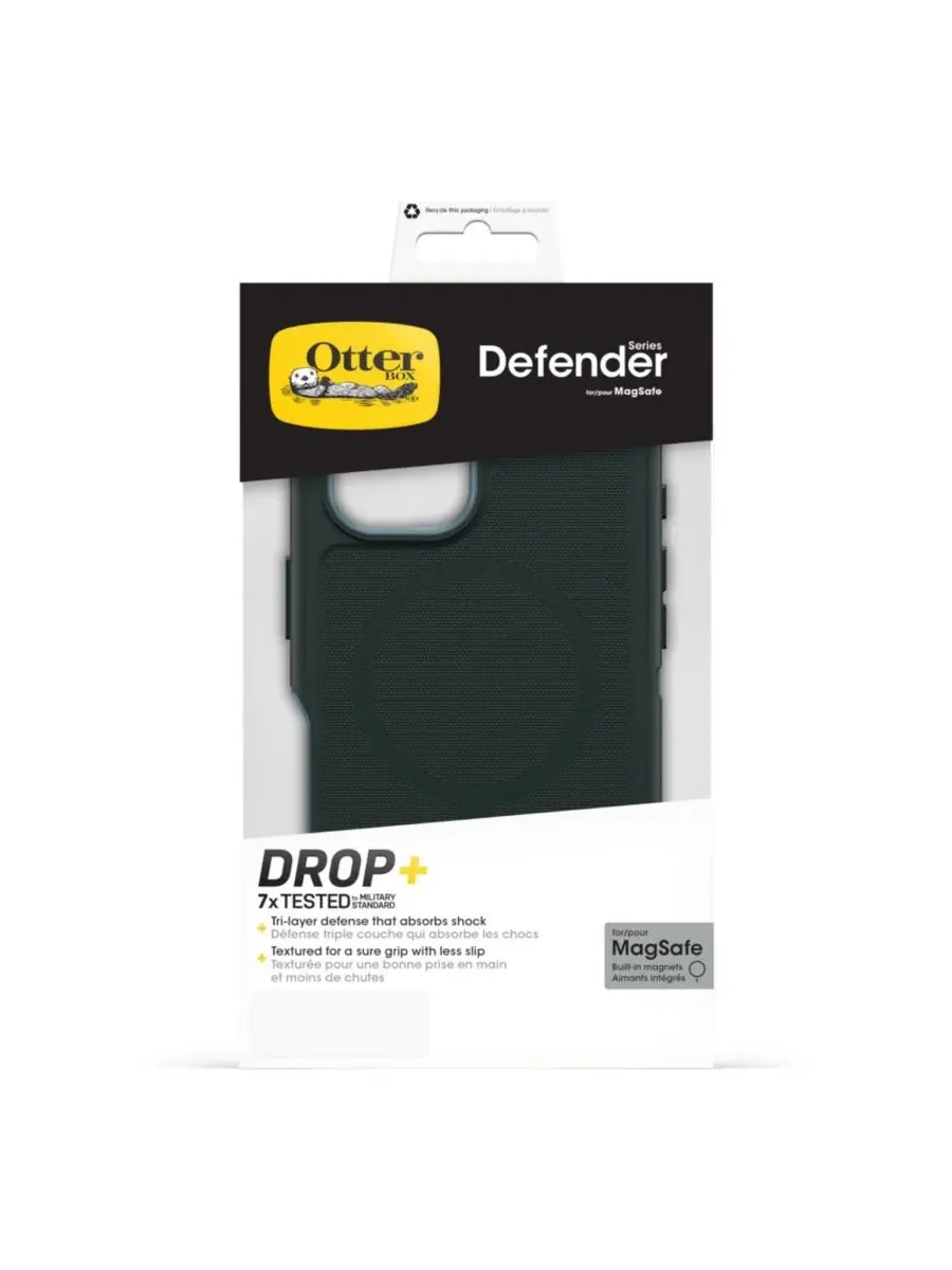Защитный чехол Defender Series Pro для MagSafe для Apple iPhone 16, OtterBox — изображение 5 из 5, темный зеленый