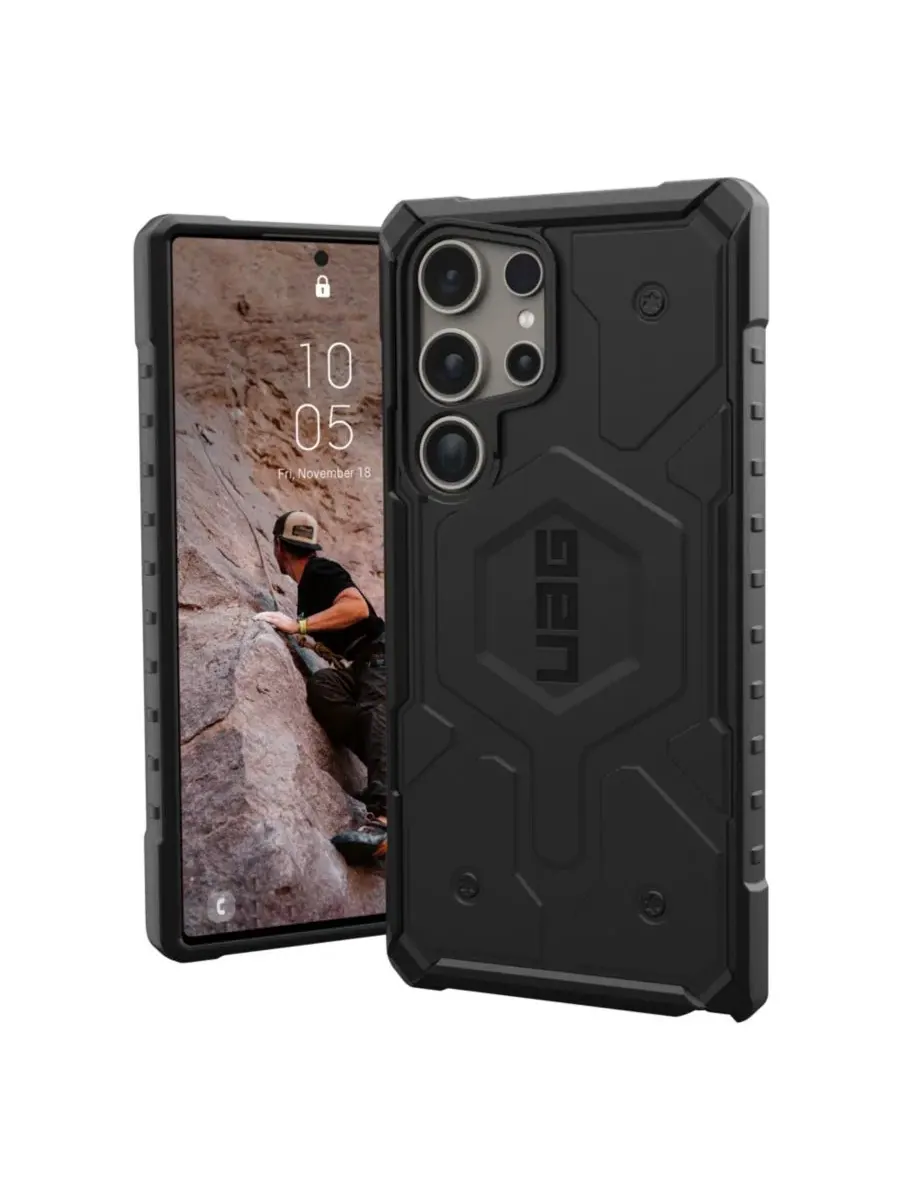 Защитный чехол Pathfinder Series с поддержкой MagSafe для Samsung Galaxy S24 Ultra, Urban Armor Gear — черный