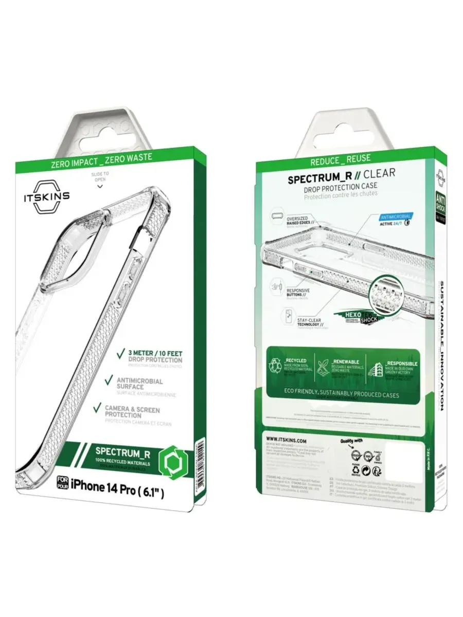 Чехол Spectrum_R Clear для Apple iPhone 14 Pro — изображение 6 из 6, прозрачный
