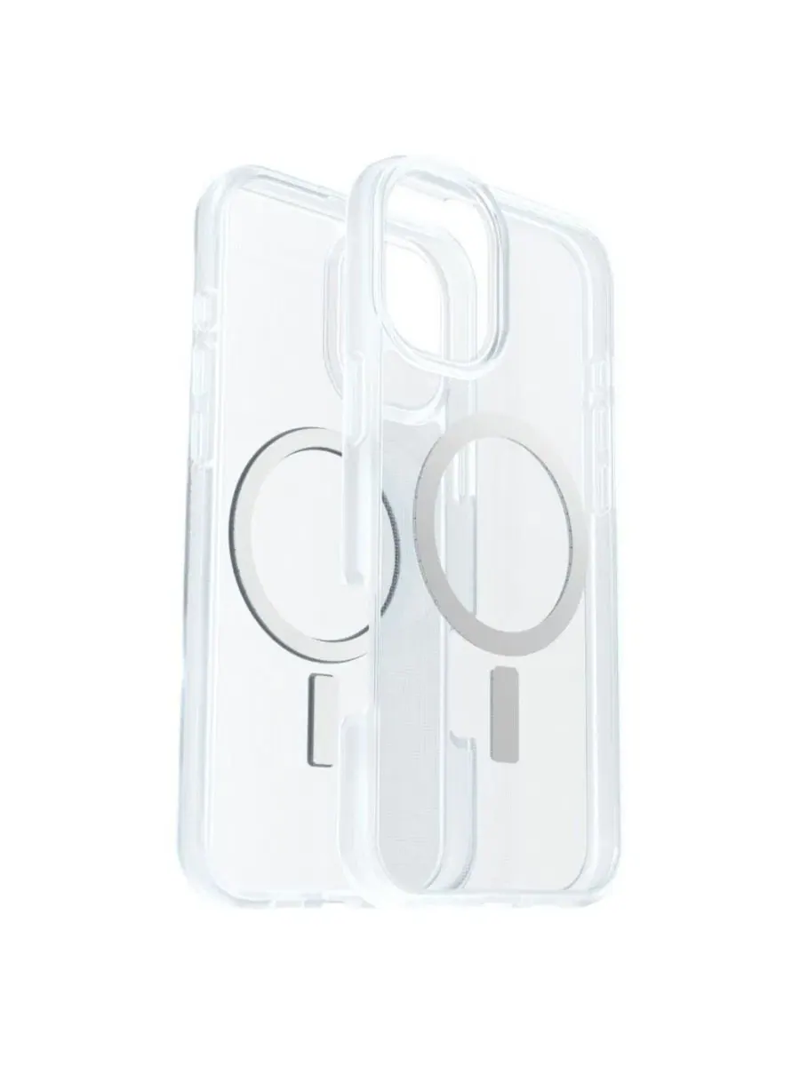 Чехол-накладка MagSafe для Apple iPhone 16 Plus, с мягким захватом Otterbox — прозрачный