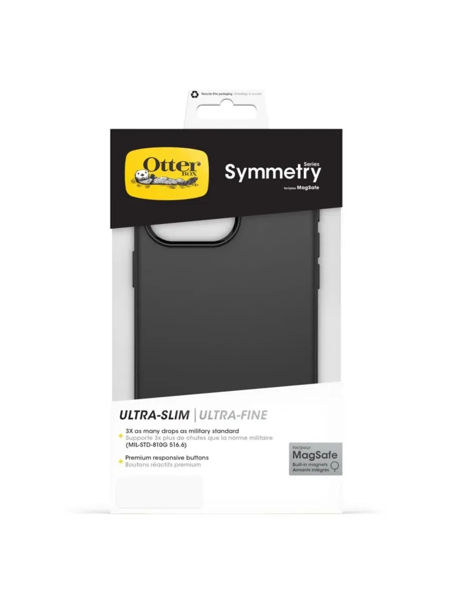 Защитный чехол Symmetry Plus MagSafe для Apple iPhone 15 Pro Max Otterbox — изображение 5 из 5, черный