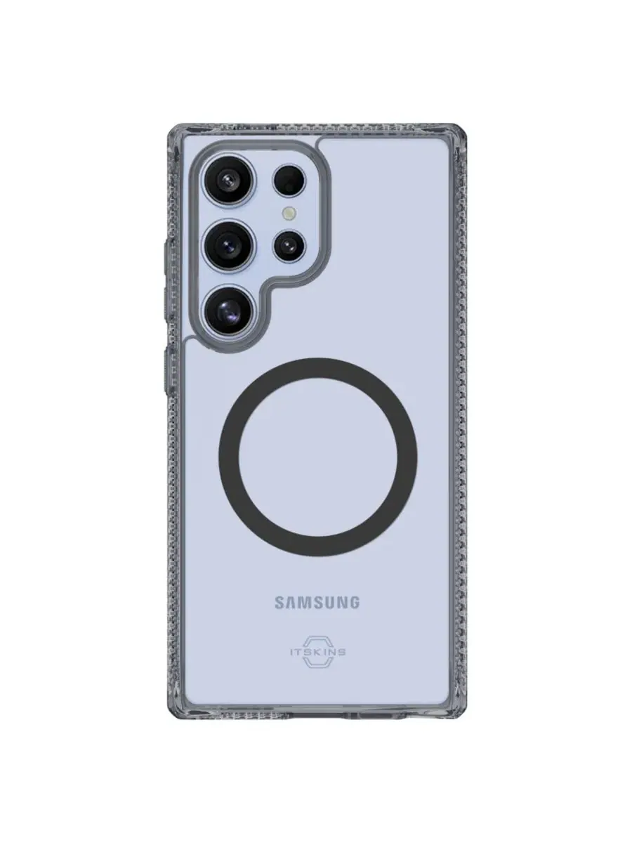 Гибридный чехол Hybrid_R Clear MagSafe для Samsung Galaxy S25 Ultra — черный