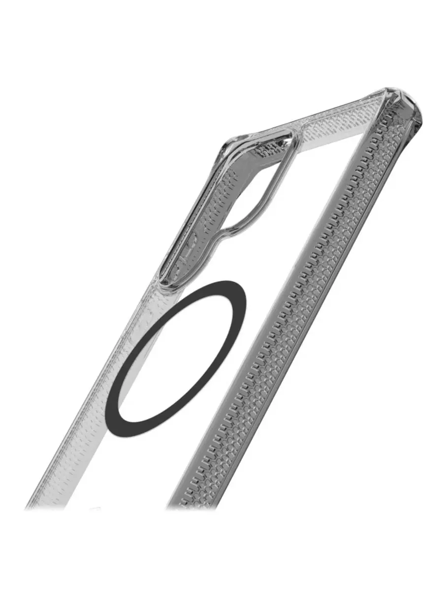 Гибридный чехол Hybrid_R Clear MagSafe для Samsung Galaxy S25 Ultra — изображение 5 из 8, черный