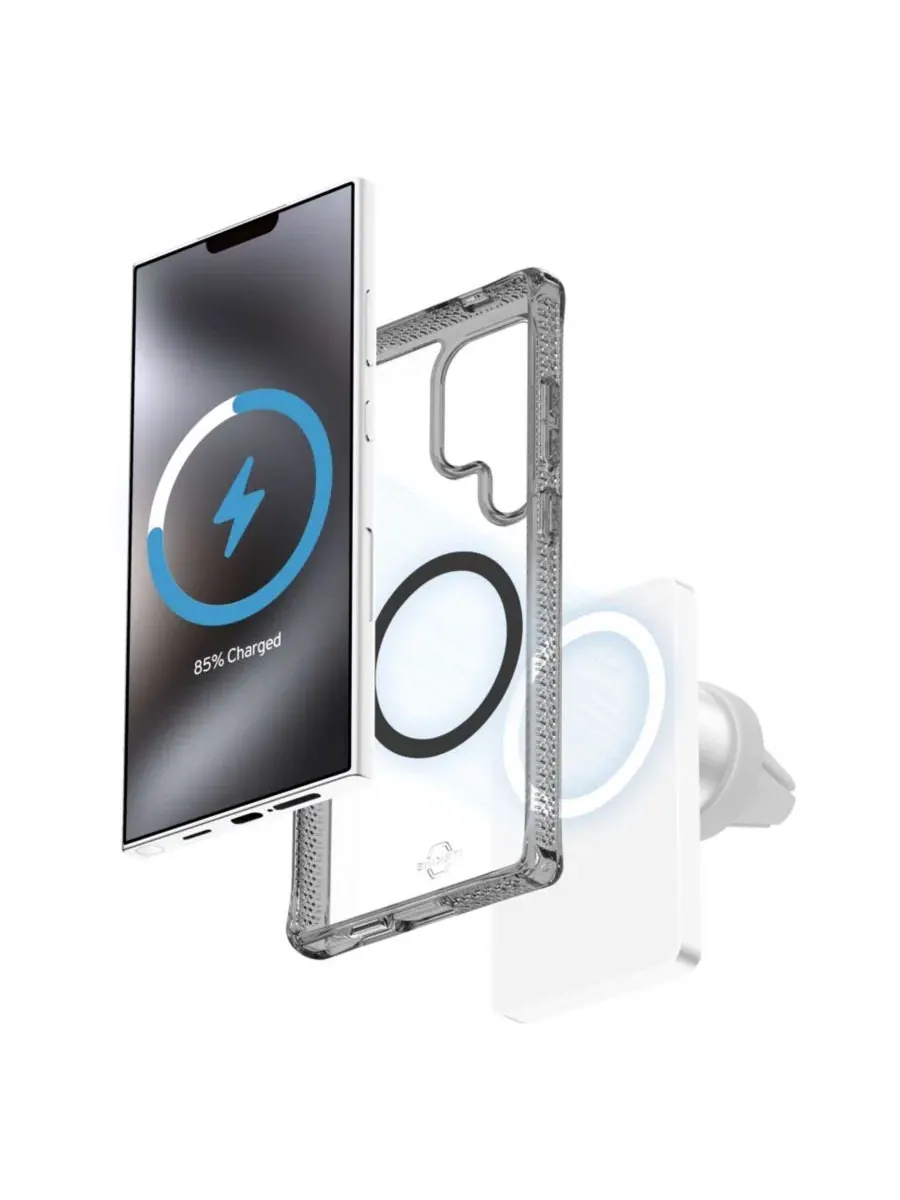 Гибридный чехол Hybrid_R Clear MagSafe для Samsung Galaxy S25 Ultra — изображение 8 из 8, черный