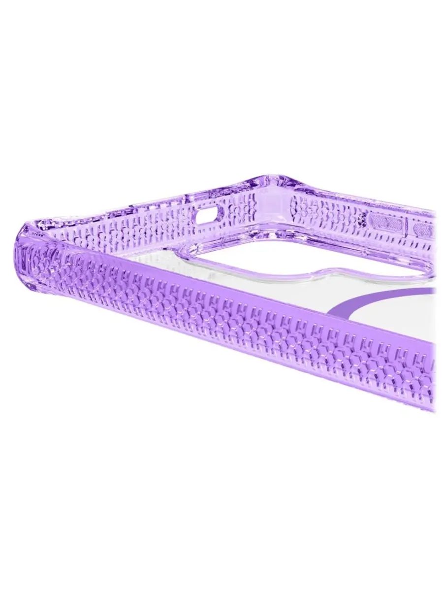 Чехол Hybrid_R Clear MagSafe для Samsung Galaxy S25 Ultra ITSkins — изображение 2 из 8, фиолетовый