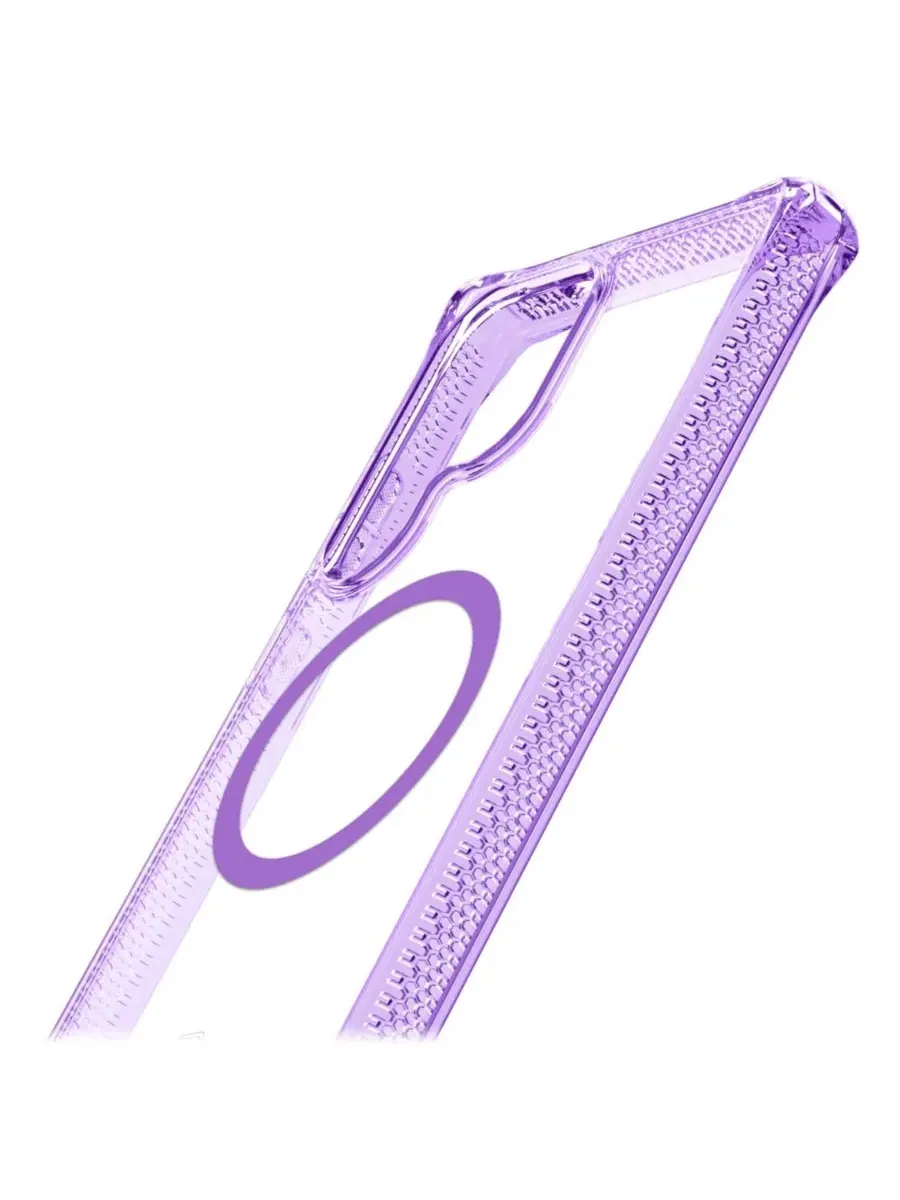 Чехол Hybrid_R Clear MagSafe для Samsung Galaxy S25 Ultra ITSkins — изображение 7 из 8, фиолетовый
